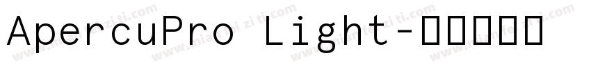 ApercuPro Light字体转换